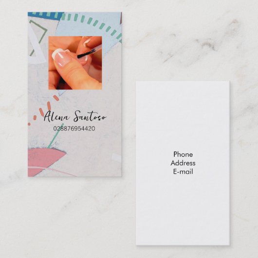 Nails Artist Visitekaartje (Voorkant / Achterkant)
