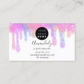 Nails Beauty Drift Holograaf Roze zeep Visitekaartje (Achterkant)