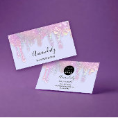 Nails Beauty Drivers Hologradblauw pasta Visitekaartje