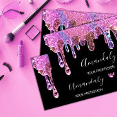 Nails Beauty Logo Drift Holograaf zwarte zeep Visitekaartje