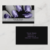 Nails by Reann (Paarse nagels) Visitekaartje (Voorkant / Achterkant)