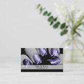 Nails by Reann (Paarse nagels) Visitekaartje (Staand voorkant)