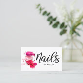 Nails Chic-kalligrafie Visitekaartje (Staand voorkant)