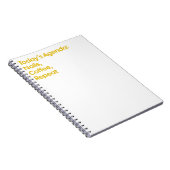 Nails Coffee Repeat Funny Quote Notitieboek (Rechterzijde)