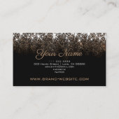 Nails Designer Luminous Golden Glitter Glam Stars Visitekaartje (Achterkant)