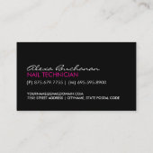 Nails en Hair Neon Visitekaartjes (Achterkant)