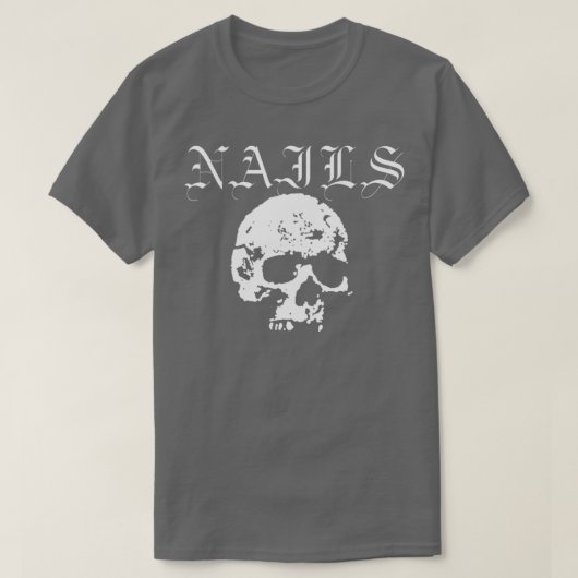Nails Hardcore Punk band wit T-shirt (Design voorkant)