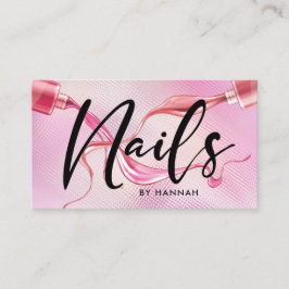 Nails Holographic Typography Visitekaartje