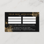 Nails Logo graphic - Golden Texture Visitekaartje (Achterkant)