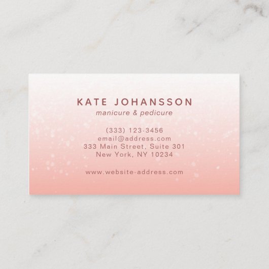 Nails Logo Modern Perciste Visitekaartje (Achterkant)