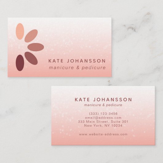 Nails Logo Modern Perciste Visitekaartje (Voorkant / Achterkant)