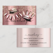 Nails Makeup Artist Eyelash Roos Drift Visitekaartje (Voorkant / Achterkant)