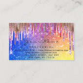 Nails Makeup Artist Holograaf Drip Glitter Rainbo Visitekaartje (Achterkant)