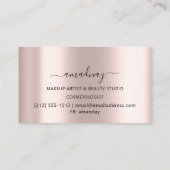 Nails Makeup Artist Lash Roos Gold Drivers Visitekaartje (Achterkant)