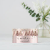 Nails Makeup Artist Lash Roos Gold Drivers Visitekaartje (Staand voorkant)