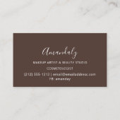 Nails Makeup Artist Lash Roos Gold Skinny Visitekaartje (Achterkant)