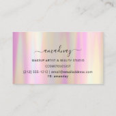Nails Makeup Artist Lash Roos Pink Ombre Visitekaartje (Achterkant)