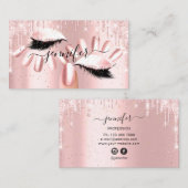 Nails Makeup Artist Roos Gla Kiss Lips Roos Glitte Visitekaartje (Voorkant / Achterkant)