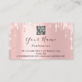 Nails Makeup Artist Roos Kiss Lash QRCODE Logo Visitekaartje (Achterkant)