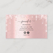 Nails Makeup Artist Roos Paarse Kiss Roos Visitekaartje (Achterkant)