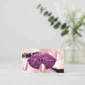 Nails Makeup Artist Roos PurpleKiss Lips Roze Lash Visitekaartje (Staand voorkant)
