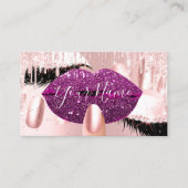 Nails Makeup Artist Roos PurpleKiss Lips Roze Lash Visitekaartje (Voorkant)