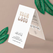 Nails Manicure Aftercare Retro Beige Logo Nail Spa Visitekaartje