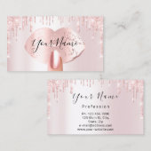 Nails Manicure Makeup Artist Roos Drijft Blush Lip Visitekaartje (Voorkant / Achterkant)