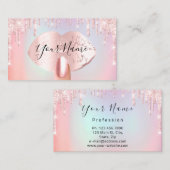 Nails Manicure Makeup Artist Roos Drip Lips Blush Visitekaartje (Voorkant / Achterkant)
