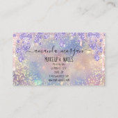 Nails Manicure Makeup Holograaf Lips Glitter Gold Visitekaartje (Achterkant)