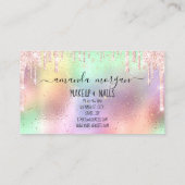 Nails Manicure Makeup Holograaf Lips Glitter Kiss Visitekaartje (Achterkant)