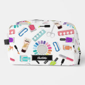 Nails Manicure Pedicure Beauty Makeup Custom Name Toilettasje (Voorkant)