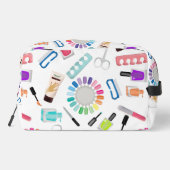 Nails Manicure Pedicure Beauty Makeup Custom Name Toilettasje (Achterkant)