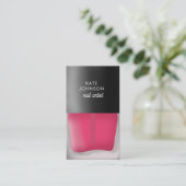 Nails Manicure Pedicure Beauty Nail Artist QR Code Visitekaartje (Staand voorkant)