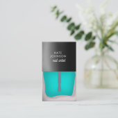 Nails Manicure Pedicure Beauty Nail Artist QR Code Visitekaartje (Staand voorkant)