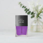 Nails Manicure Pedicure Beauty Nail Artist QR Code Visitekaartje (Staand voorkant)