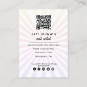 Nails Manicure Pedicure Beauty Nail Artist Unique Visitekaartje (Achterkant)