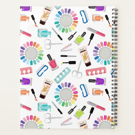 Nails Manicure Pedicure Beauty Salon Appointments Planner (Achterkant)