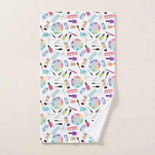 Nails Manicure Pedicure Beauty Salon Bad Handdoek (Handdoek)