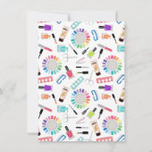 Nails Manicure Pedicure Beauty Salon  Bedankkaart (Achterkant)