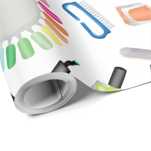 Nails Manicure Pedicure Beauty Salon Cadeaupapier (Rol Hoek)