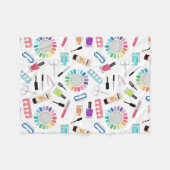 Nails Manicure Pedicure Beauty Salon  Fleece Deken (Voorkant (Horizontaal))