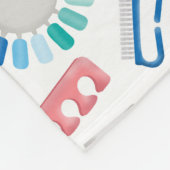 Nails Manicure Pedicure Beauty Salon  Fleece Deken (Hoek)