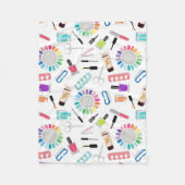 Nails Manicure Pedicure Beauty Salon Fleece Deken (Voorkant)