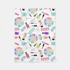Nails Manicure Pedicure Beauty Salon  Fleece Deken