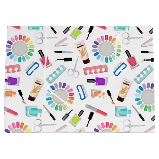 Nails Manicure Pedicure Beauty Salon  Groot Cadeauzakje (Voorkant)