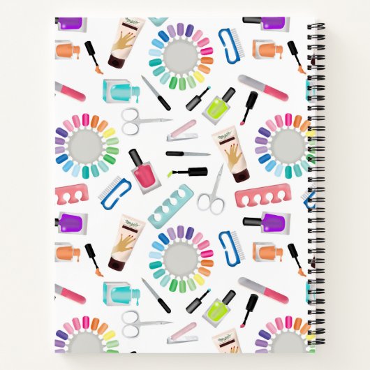 Nails Manicure Pedicure Beauty Salon  Notitieboek (Achterkant)