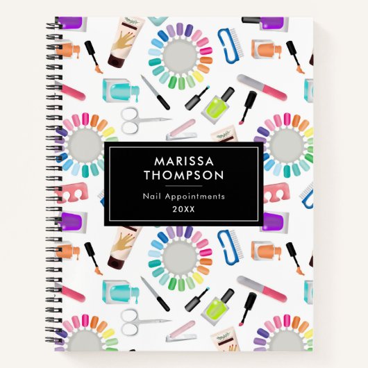 Nails Manicure Pedicure Beauty Salon  Notitieboek (Voorkant)