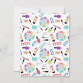 Nails Manicure Pedicure Beauty Salon  Notitiekaartje (Achterkant)