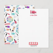 Nails Manicure Pedicure Beauty Salon  Notitiekaartje (Voorkant / Achterkant)